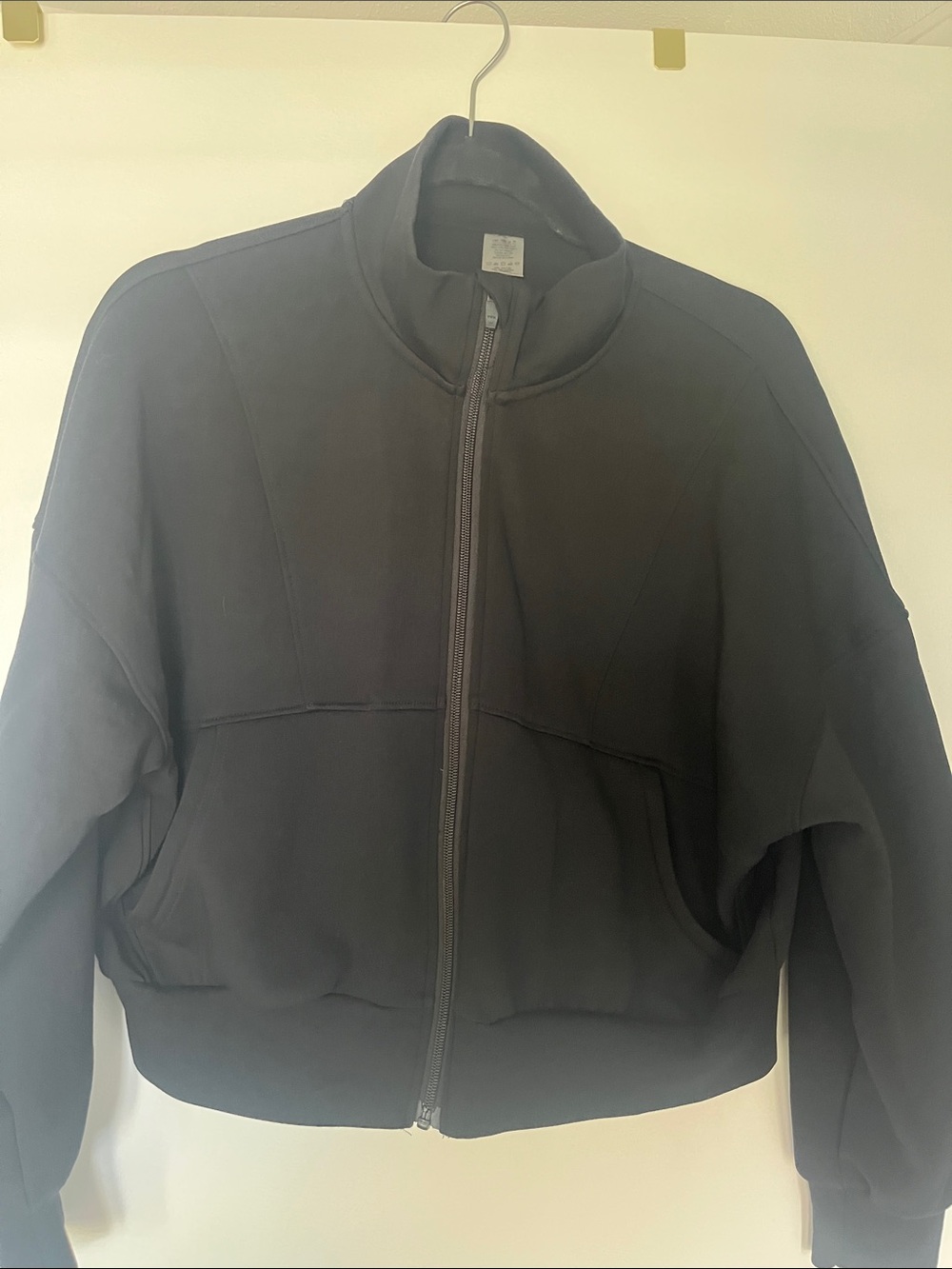 Salt Project Black Bomber Jacket with Stand Collar M